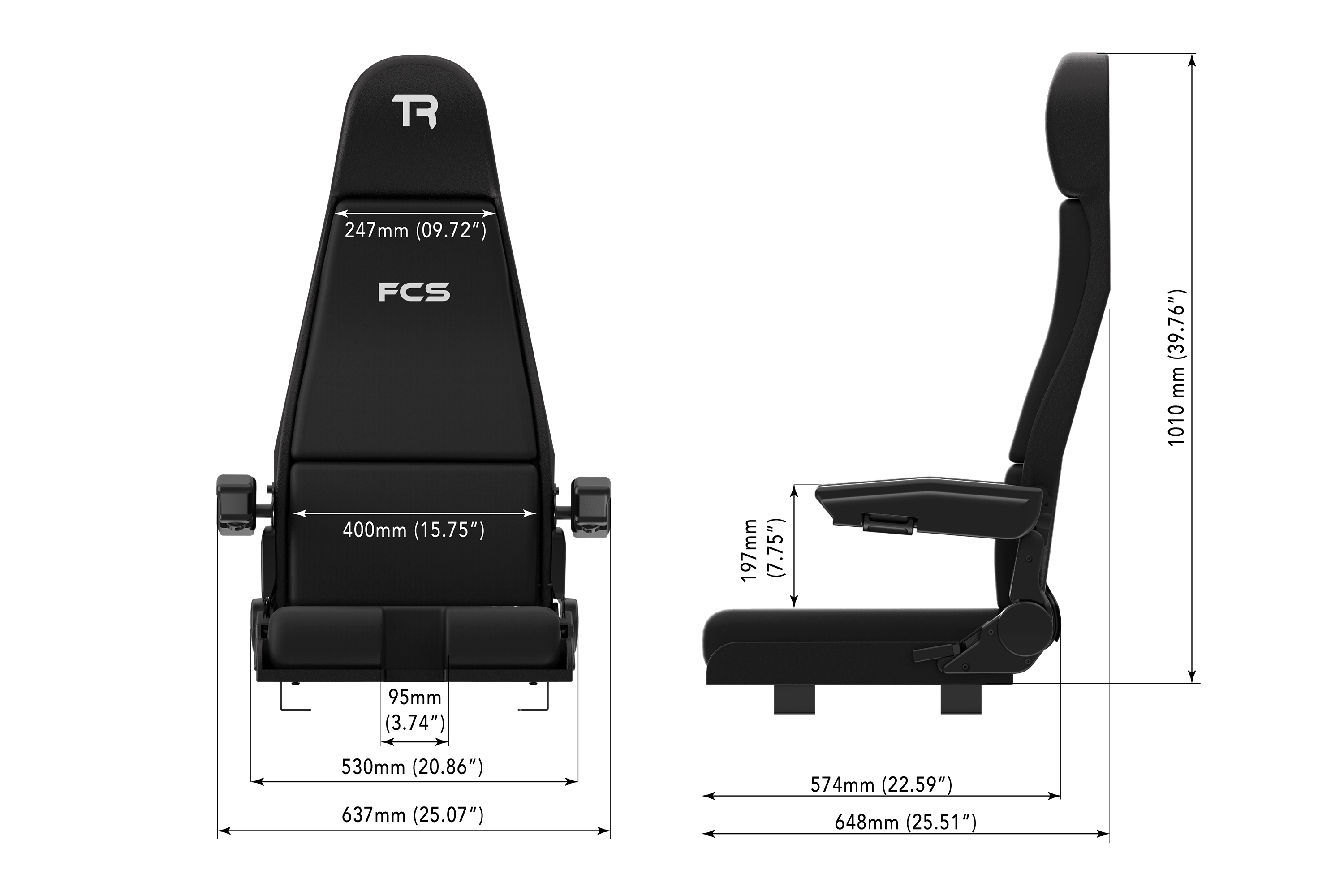 FCS Flight Simulator Control Seat