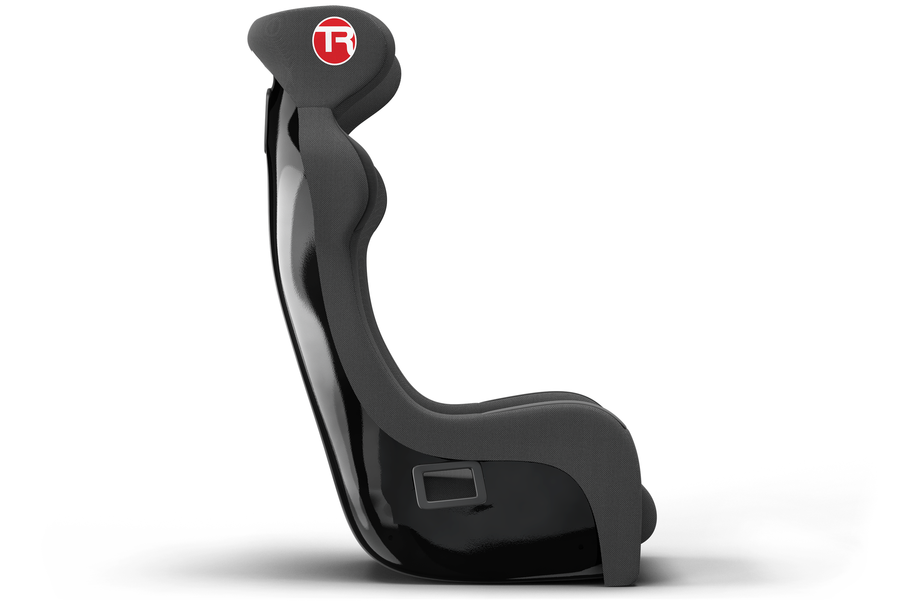 GT Style Fixed Fiberglass Sim Racing Seat - Carbon Fiber Finish