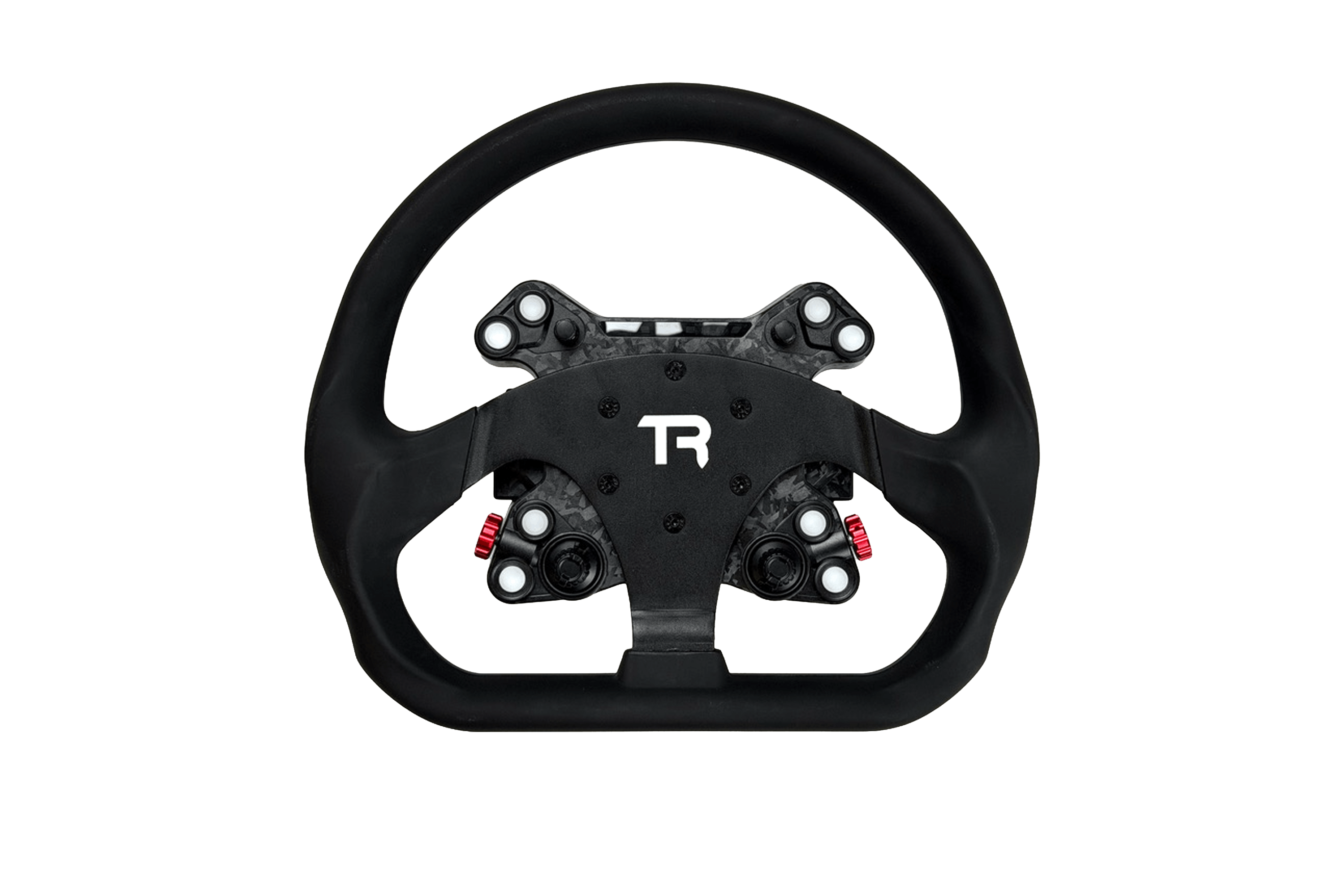 330mm/13" Flat-Bottom GT Sim Racing Wheel – Aluminium with Durable Silicon Hand Grips