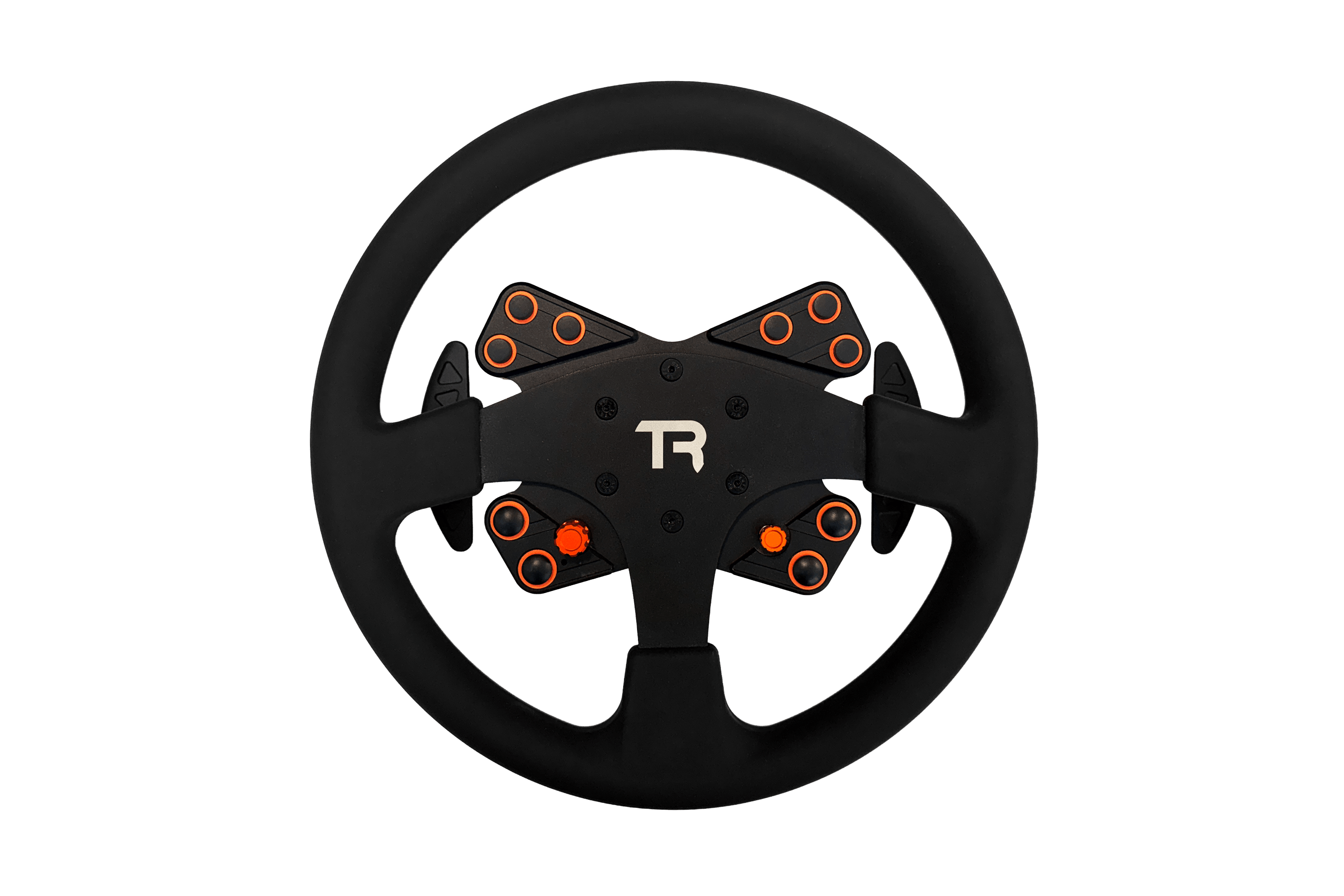 330mm/13" Round Sim Racing Wheel – Aluminium with Durable Silicon Hand Grips