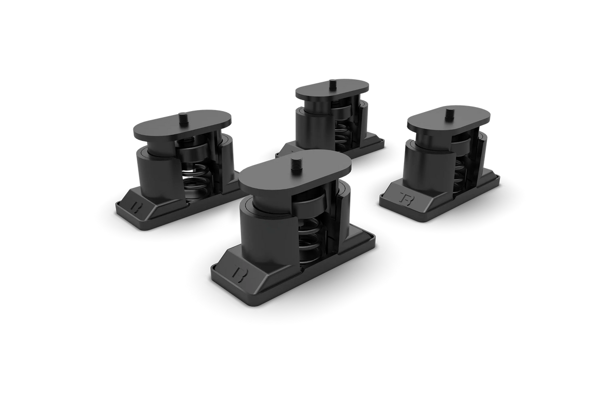 Adjustable Vibration Isolation Feet – Set of 4 with Medium & Hard Springs