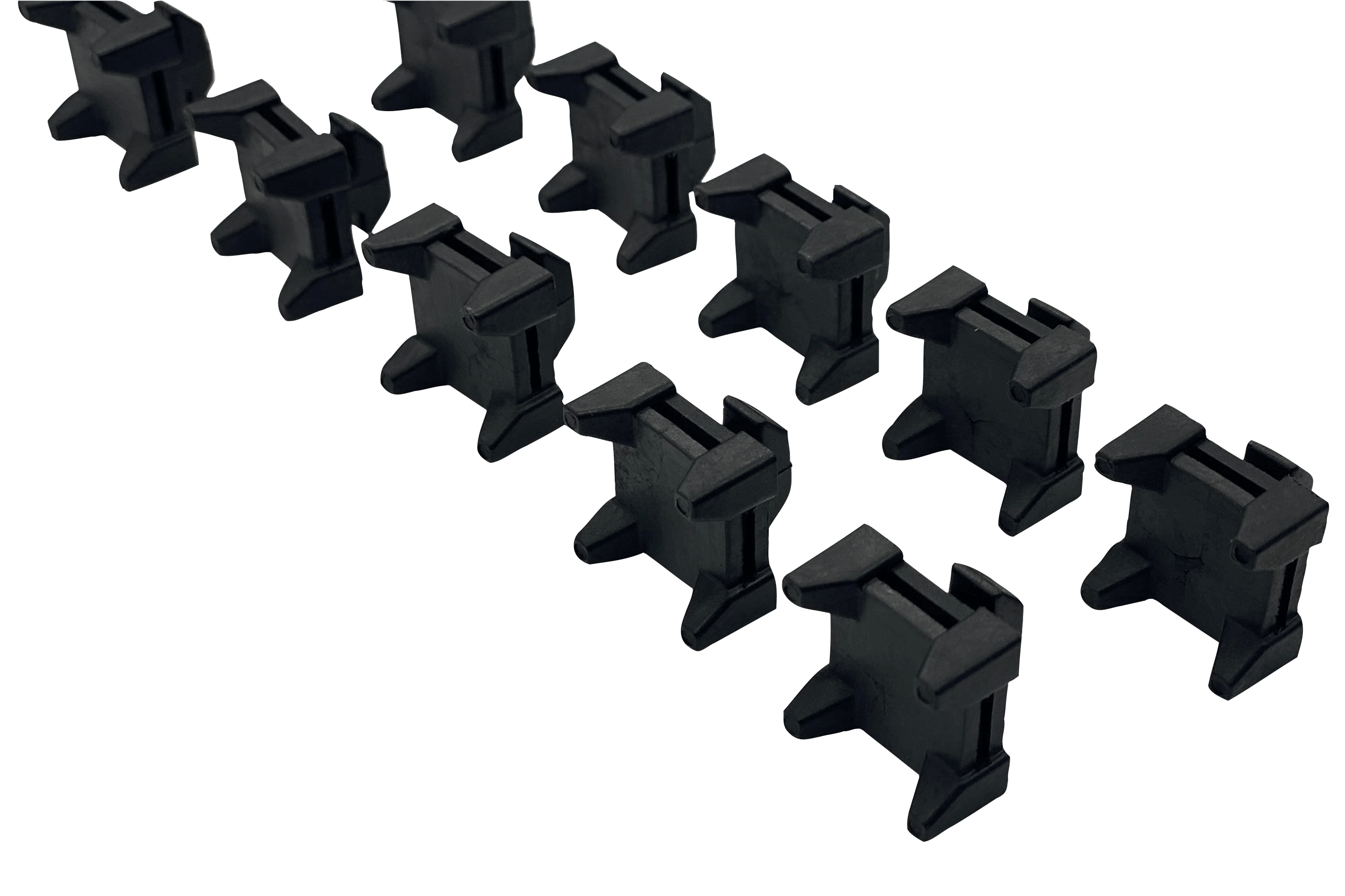 Set of 10 Cable Management Clips with 10 Cable Ties