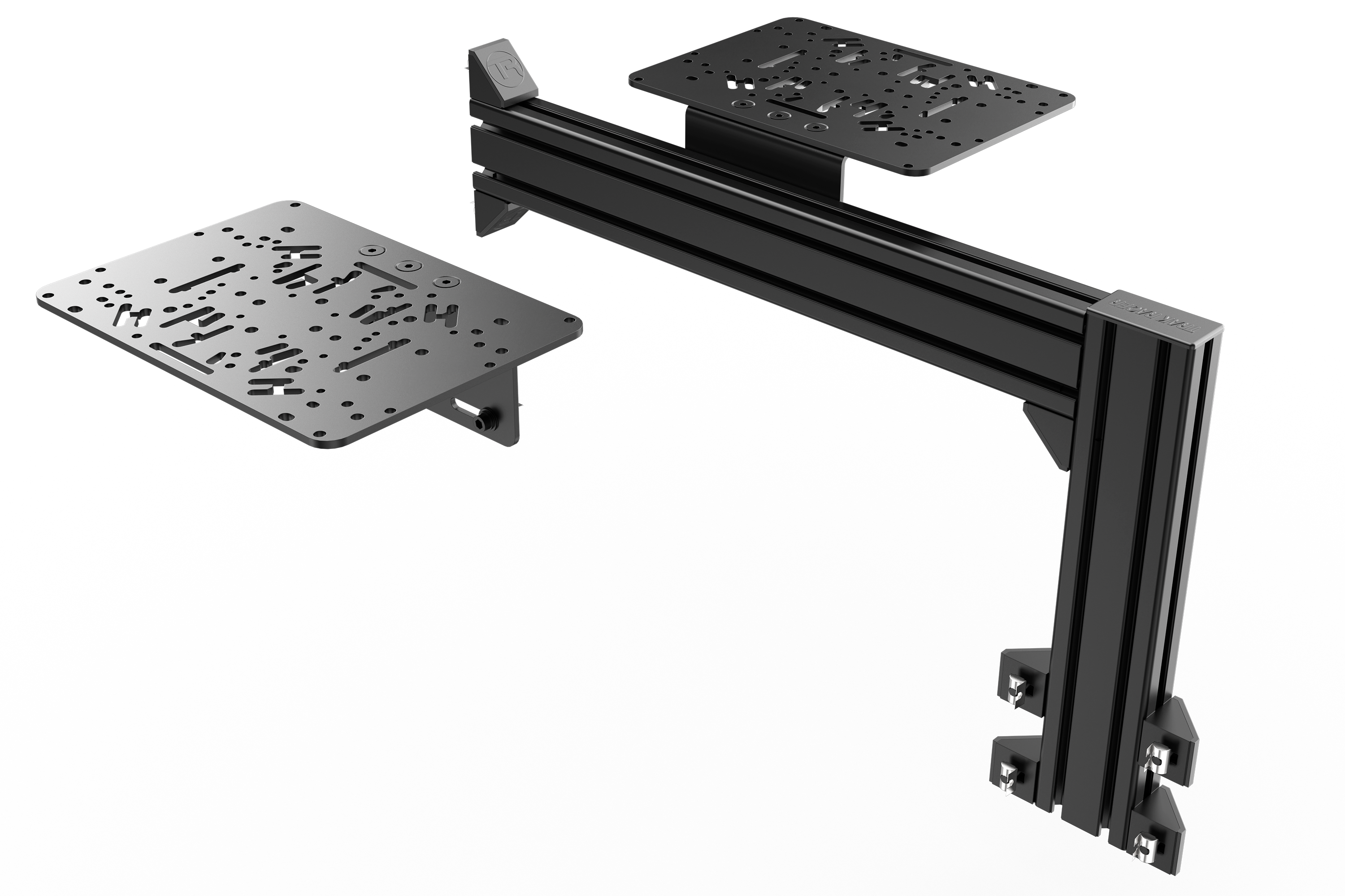 Flight Sim Control Mounts with 1 Side Support for all Aluminum Cockpits