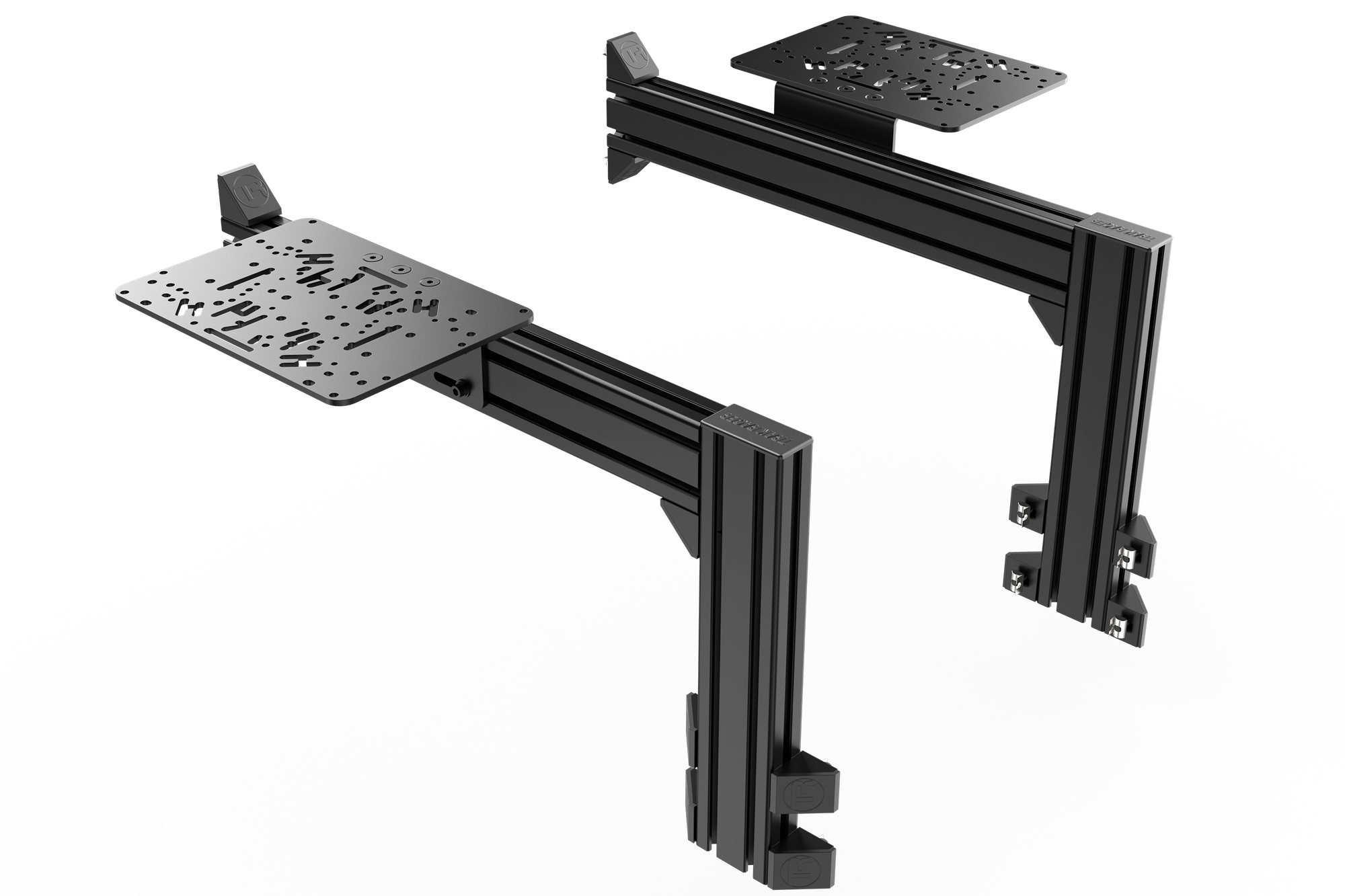 Flight Sim Control Mounts with 2 Side Supports for all Aluminum Cockpi
