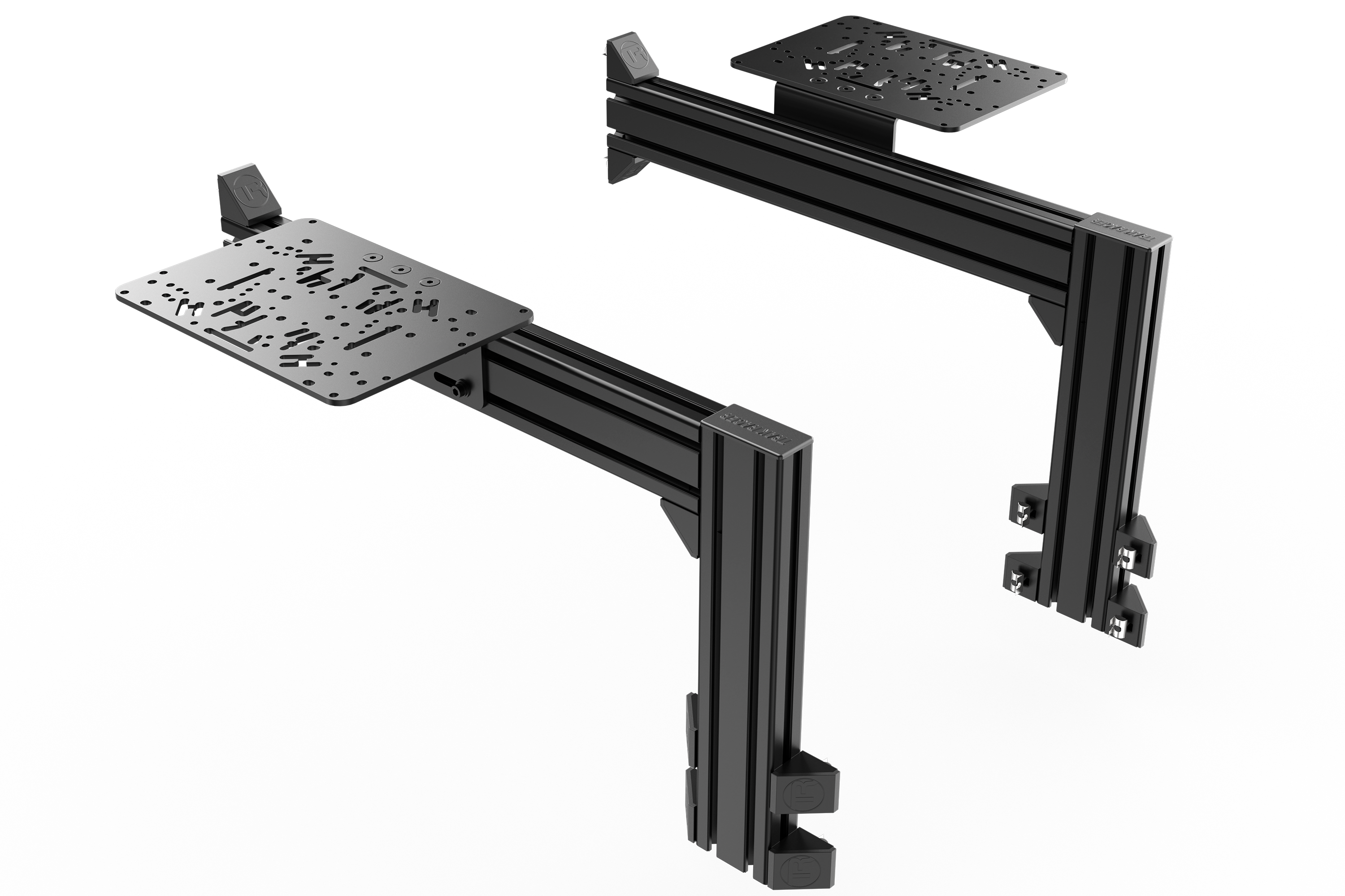 Flight Sim Control Mounts with 2 Side Supports for all Aluminum Cockpits