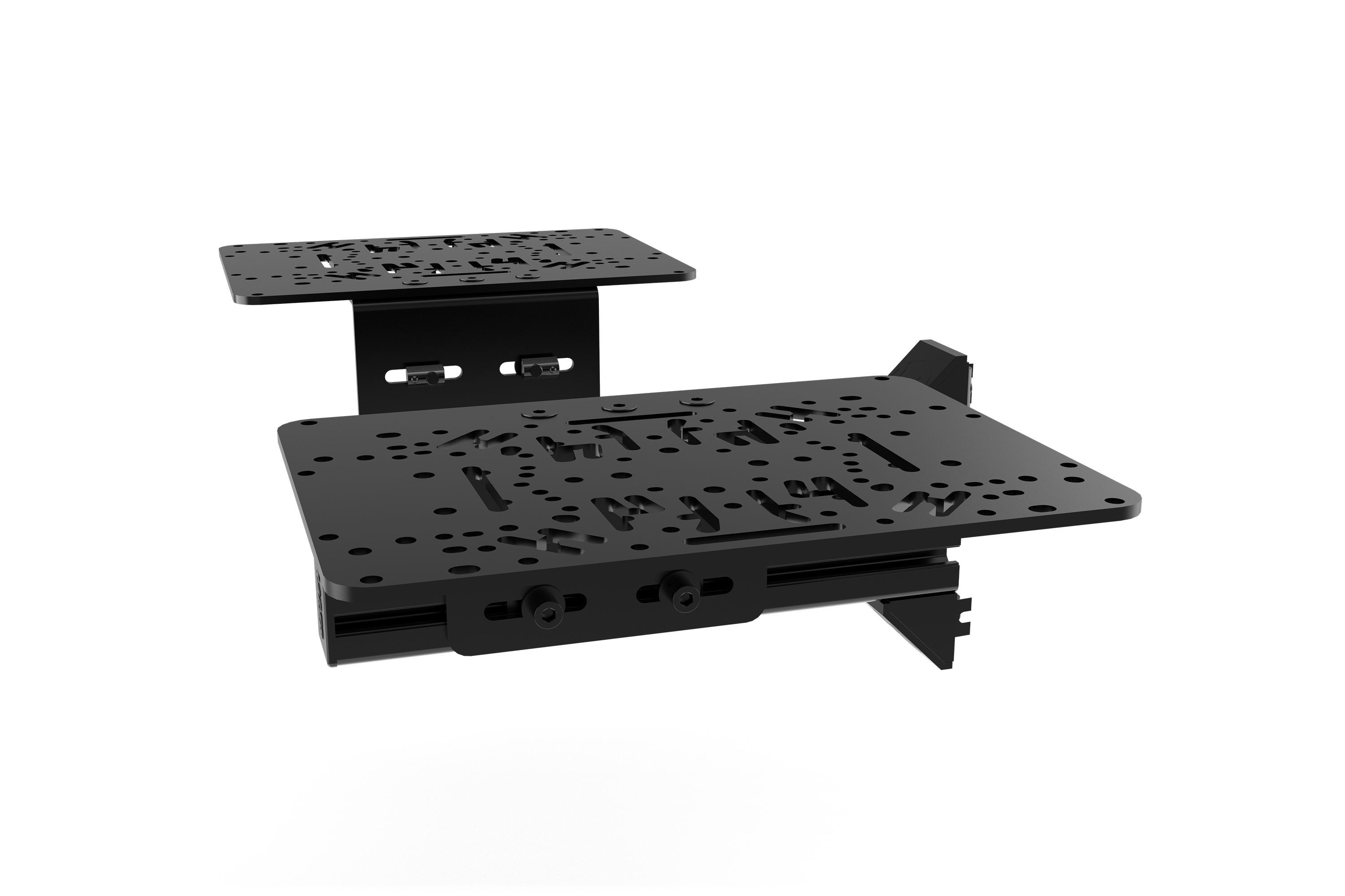Flight Sim Control Mounts with 1 Side Supports for all Aluminum Cockpits