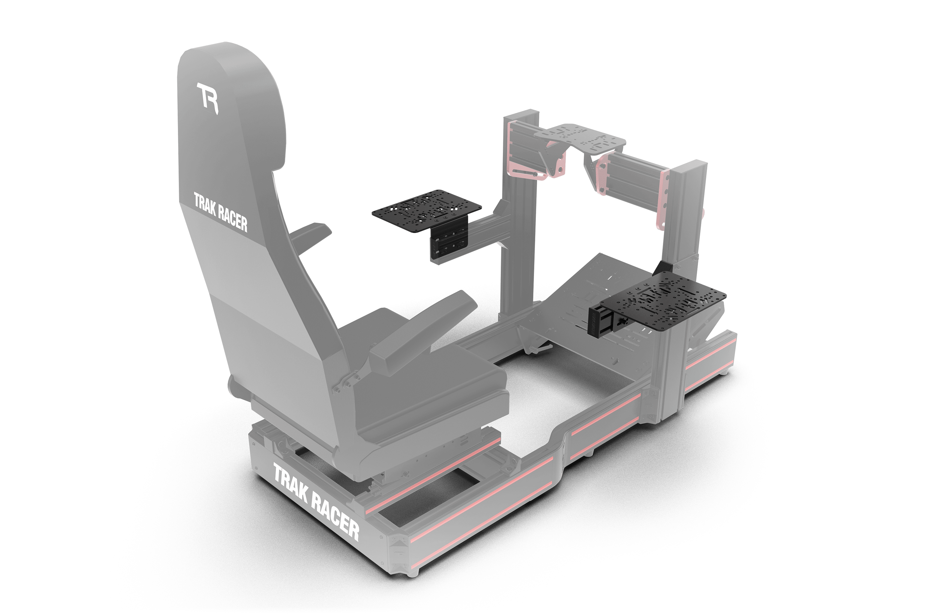 Flight Sim Control Mounts with 1 Side Support for all Aluminum Cockpits