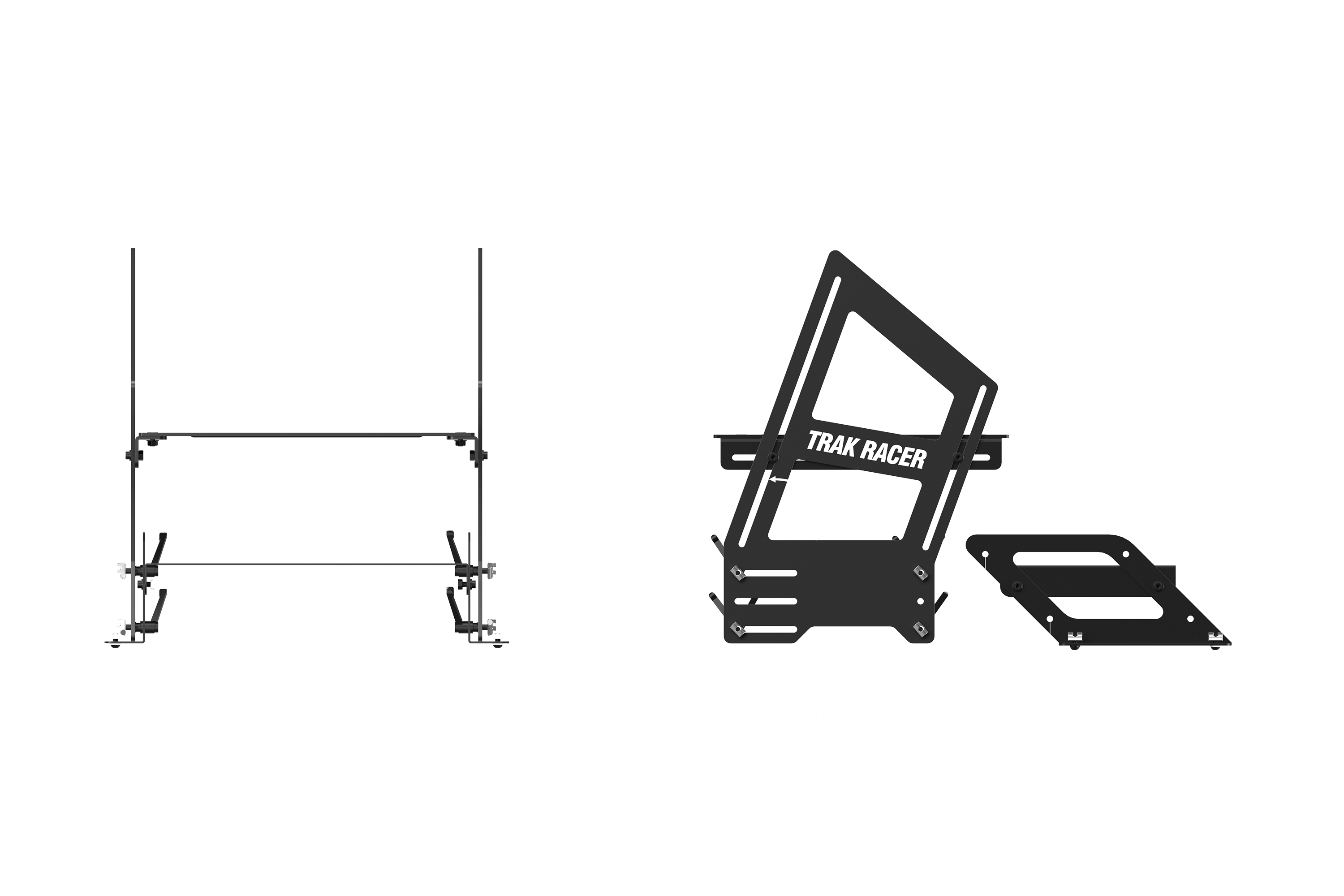 Universal Inverted / Formula /GT Hybrid Pedal Bracket System with Pedal Plate and Foot Plate