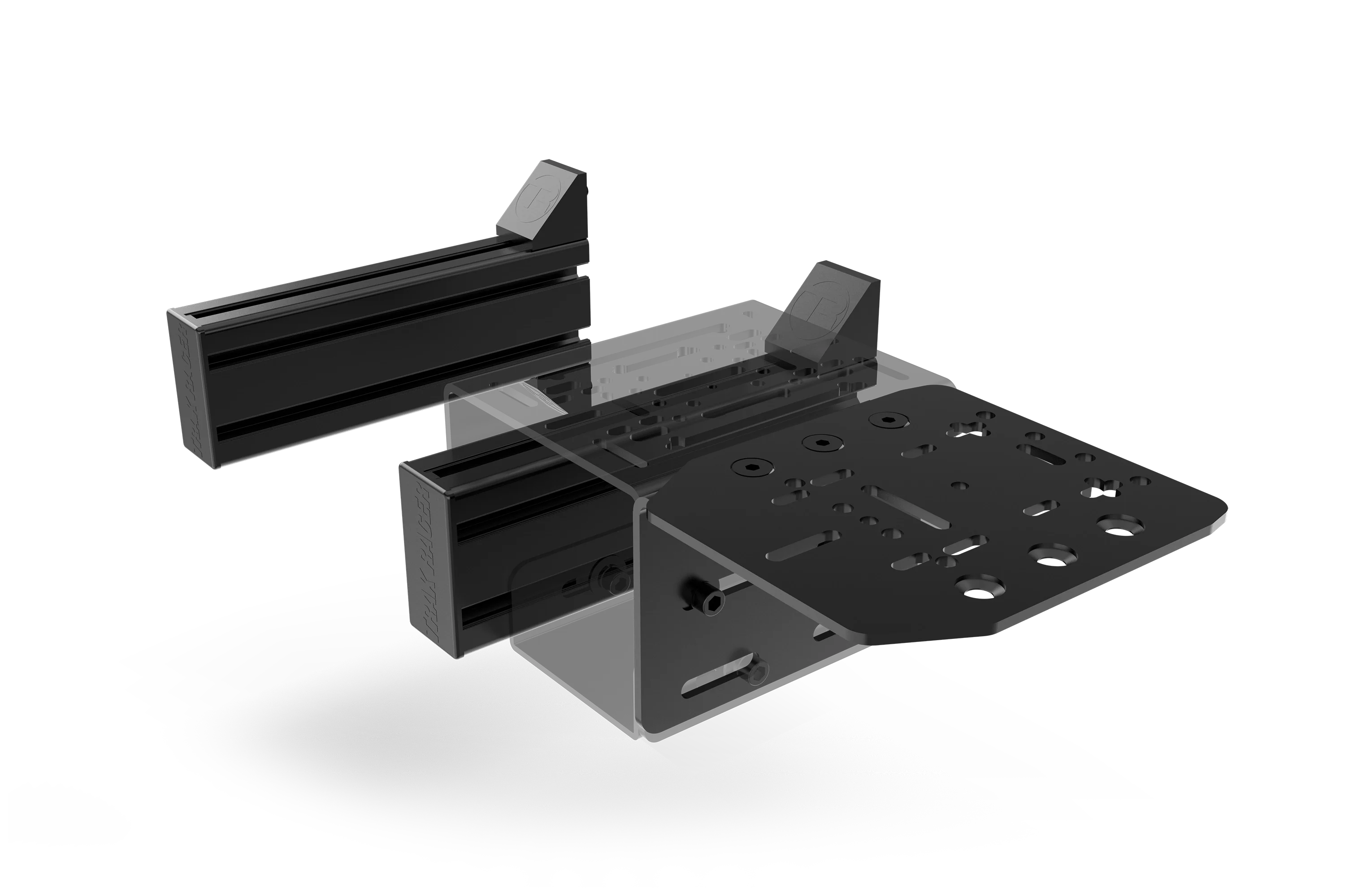 Set of 2 Universal Side Supports – 240mm (80×40mm) for Sim Racing & Flight Sim Rigs