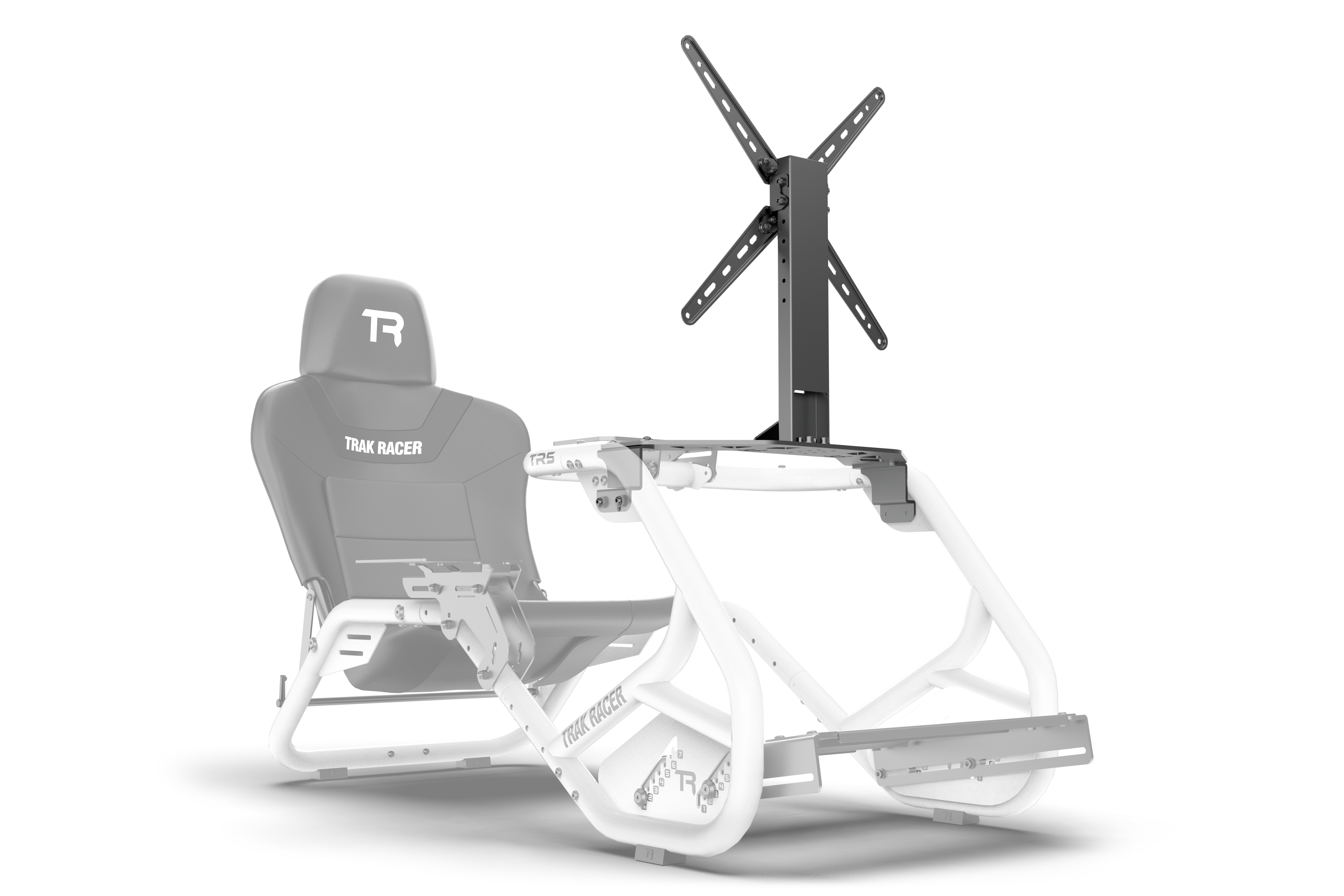 Cockpit-Mounted Single Monitor Stand for Trak Racer TR5 Sim Racing and Flight Sim Rig