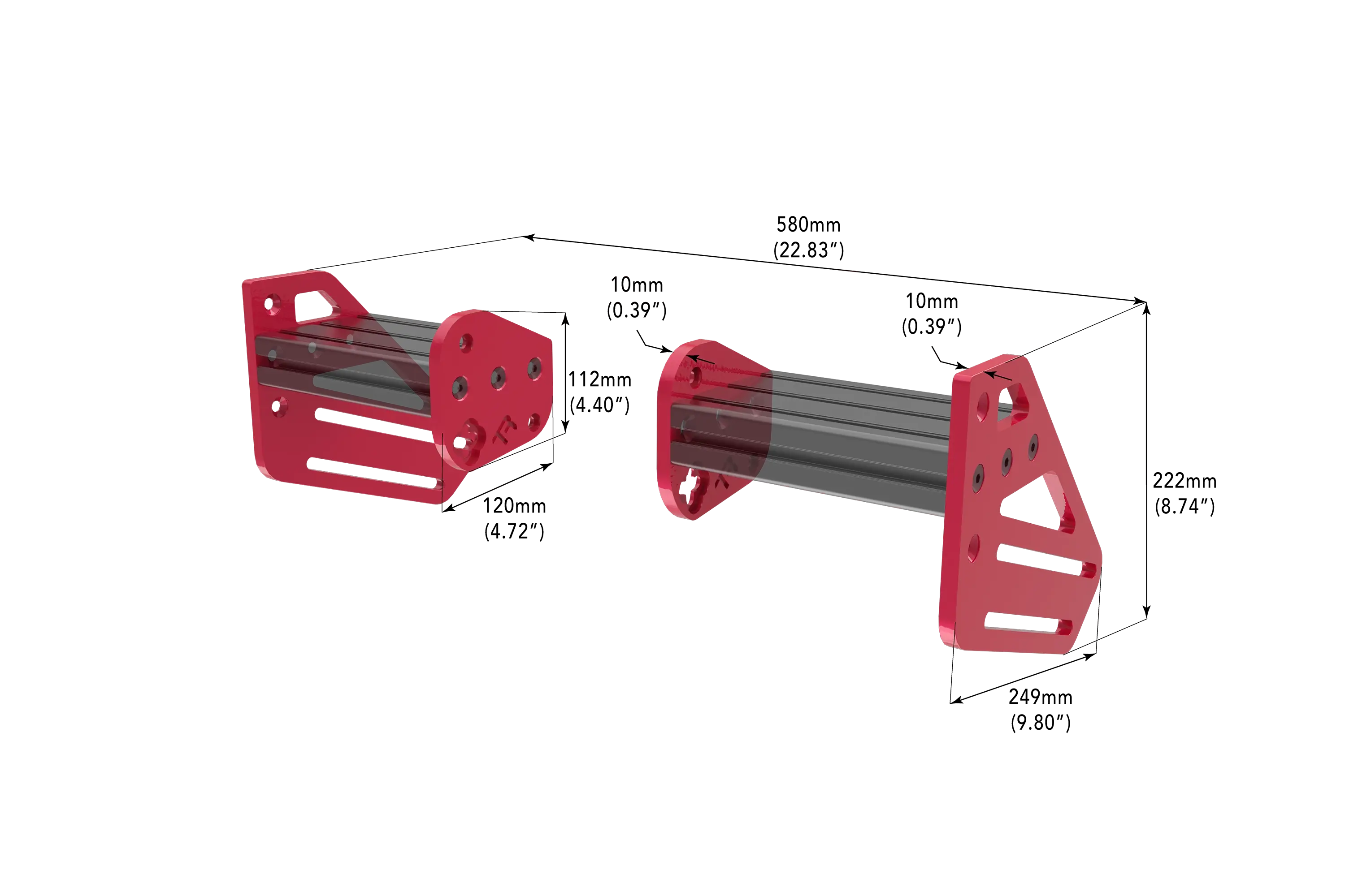TR ONE V3 2-Way Upgrade Side Plate Set (4pcs)