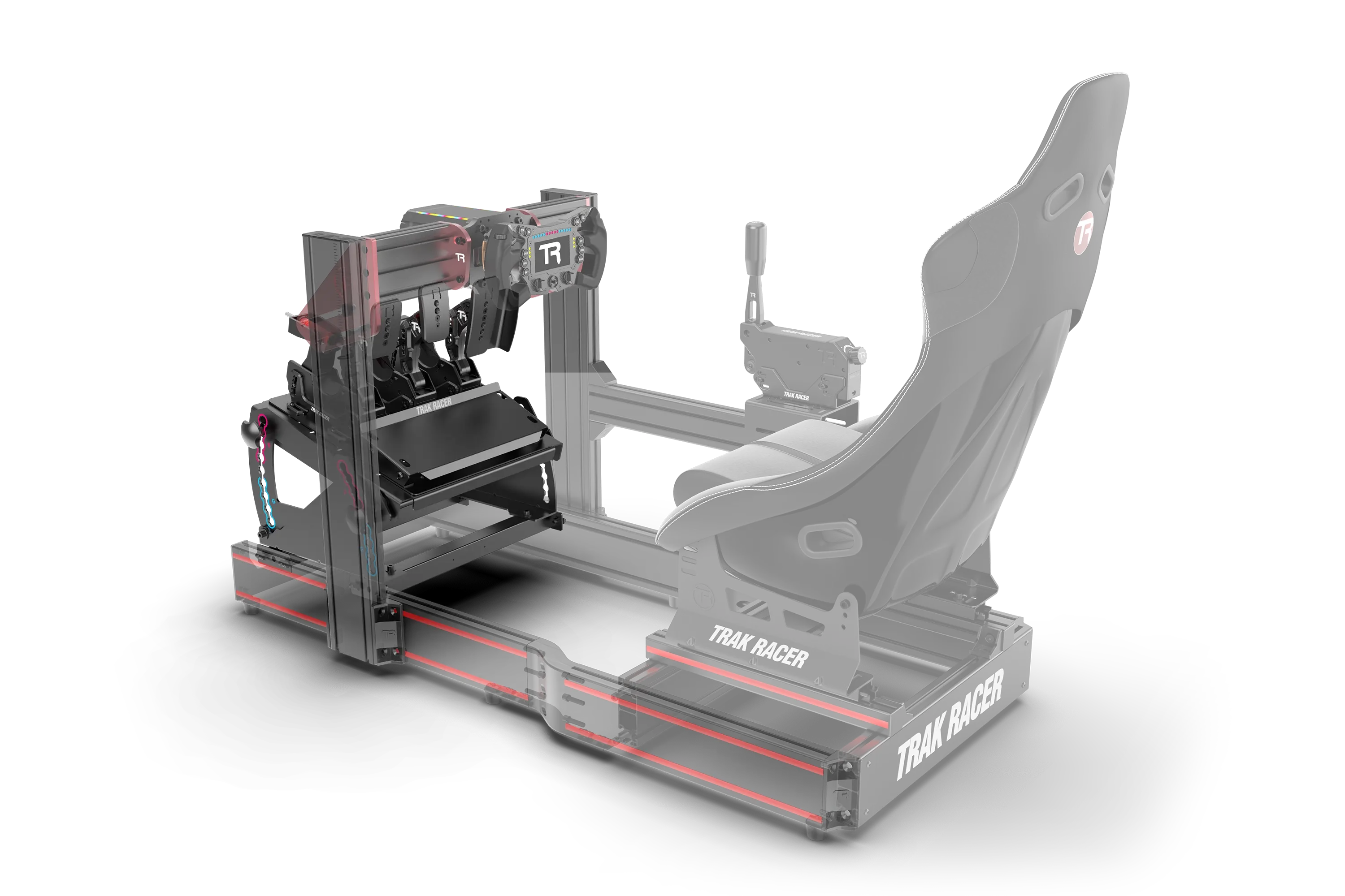 Tool-Free Formula & GT Hybrid Pedal Mount System for Extruded Aluminium Cockpits