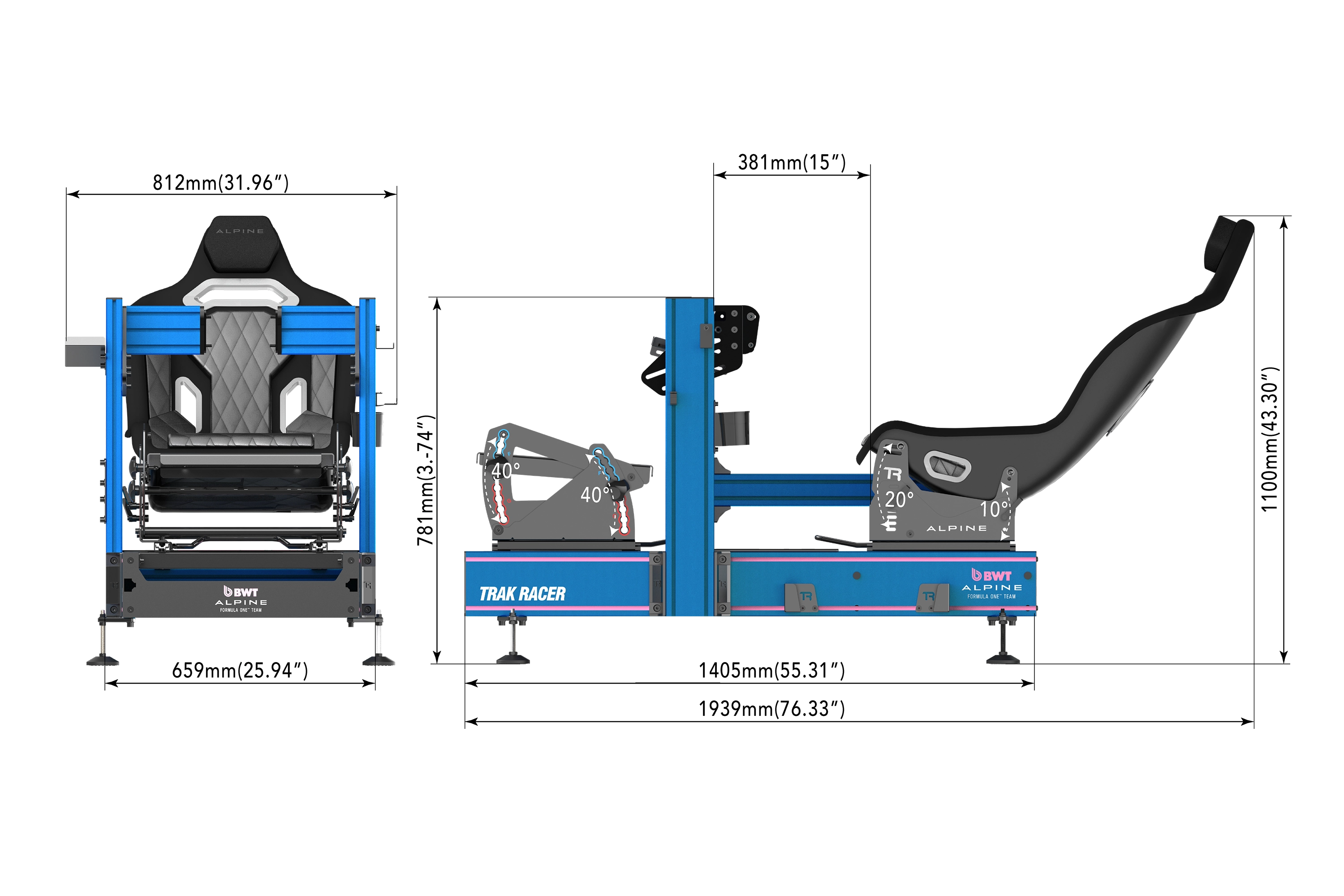 BWT Alpine Formula One™ Team TRA Hybrid Racing Simulator