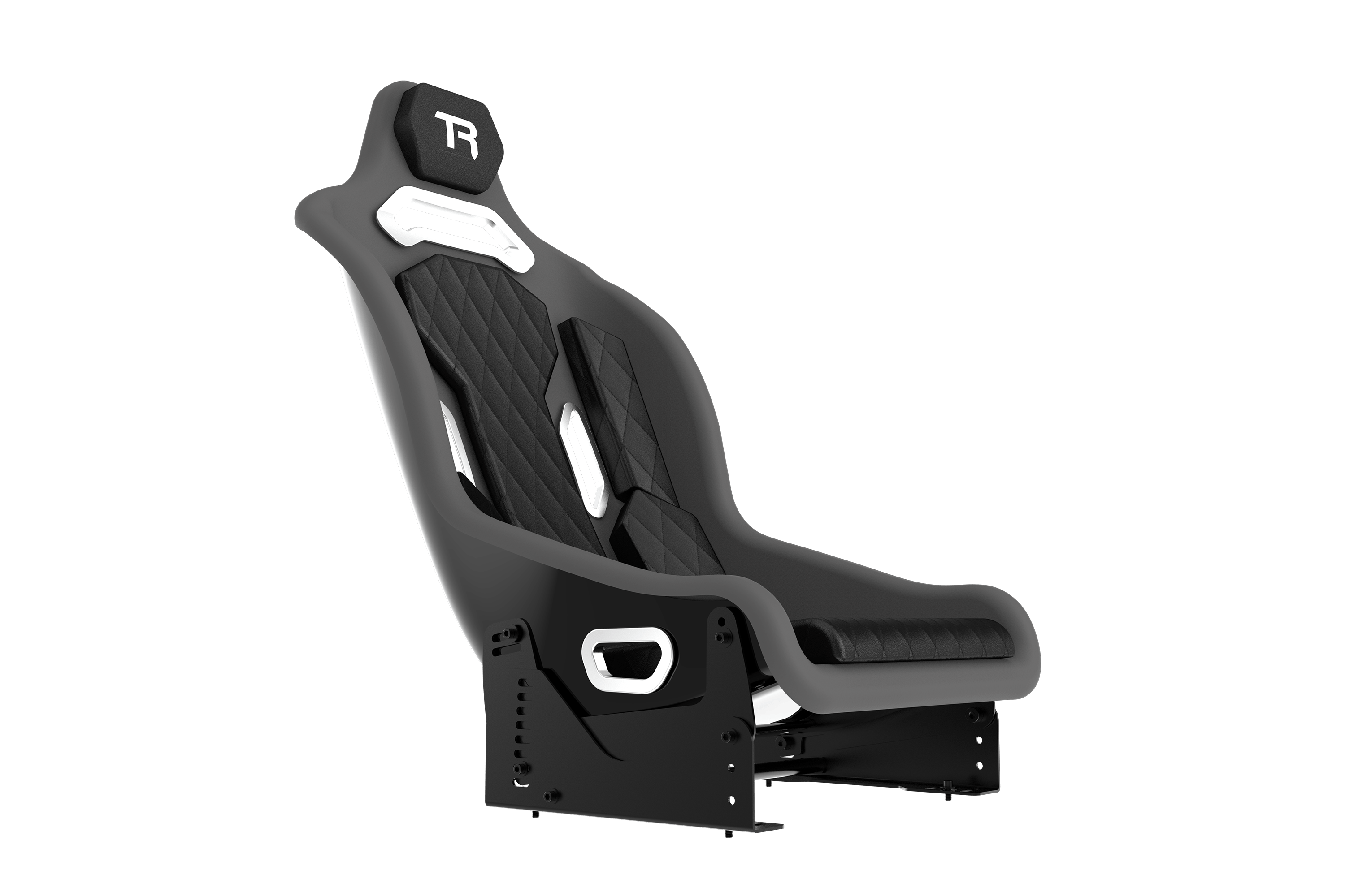 TRX Hybrid Fixed Fiberglass Seat - All Black