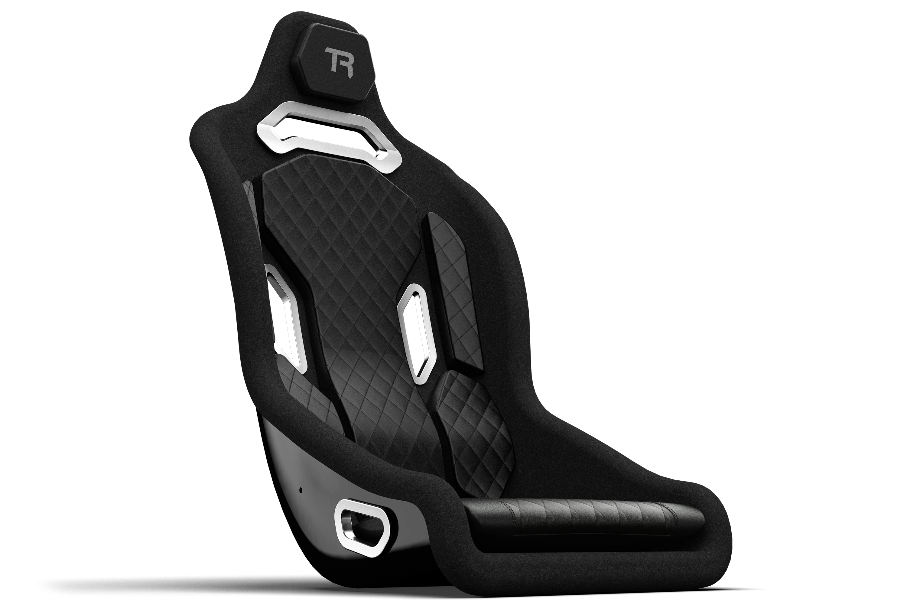 TRX Hybrid Fixed Fiberglass Seat - All Black