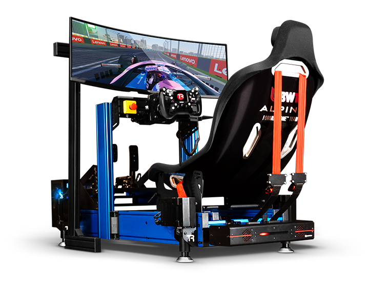 ALPINE TRA + MOTION + PC + HARNESS + TENSIONER + PEDALS + WHEEL + MONITOR + SEAT