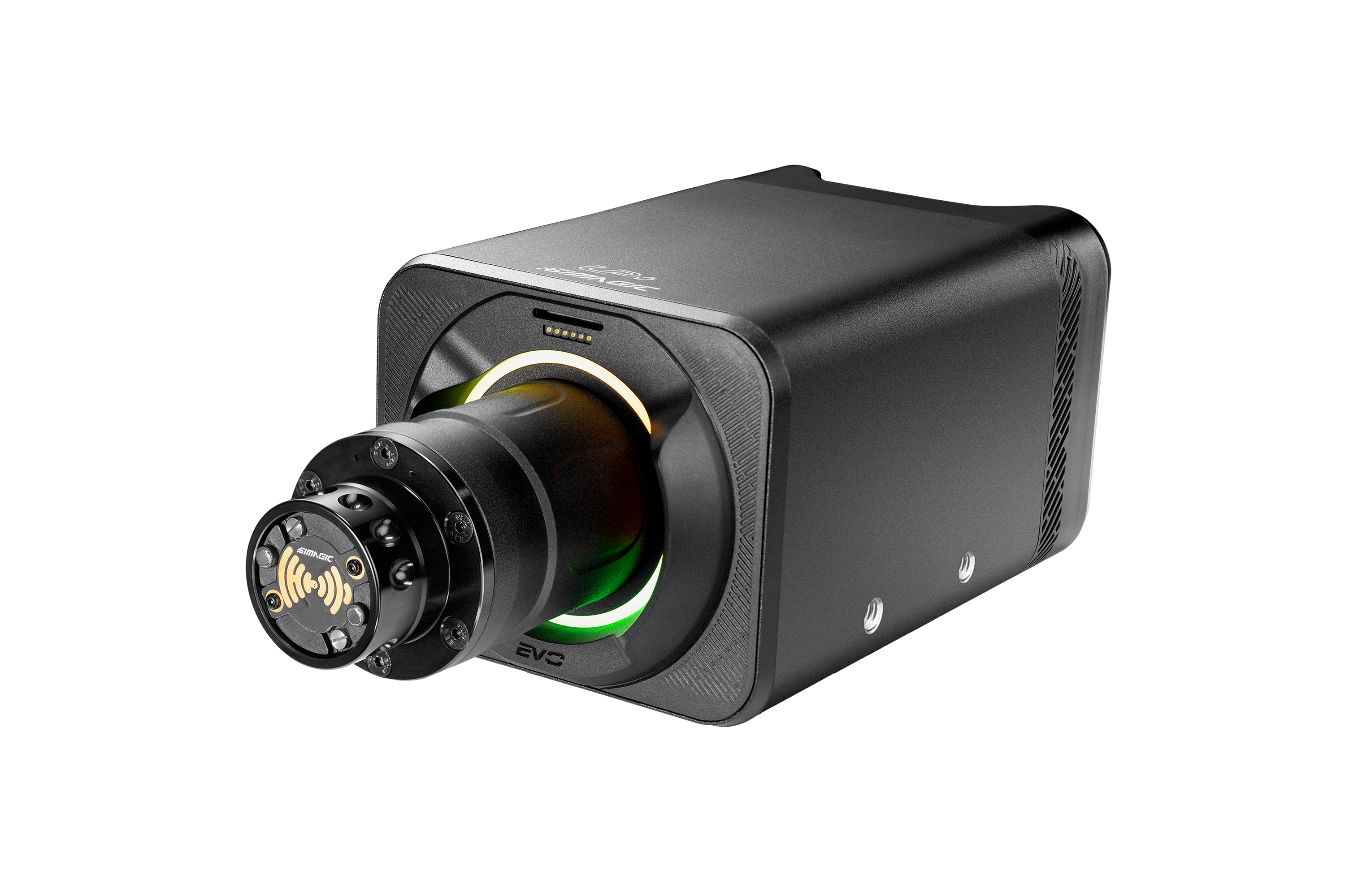 Simagic NEO X Hub with Alpha EVO Pro 18nm Wheel Base and Leather Steering Wheel